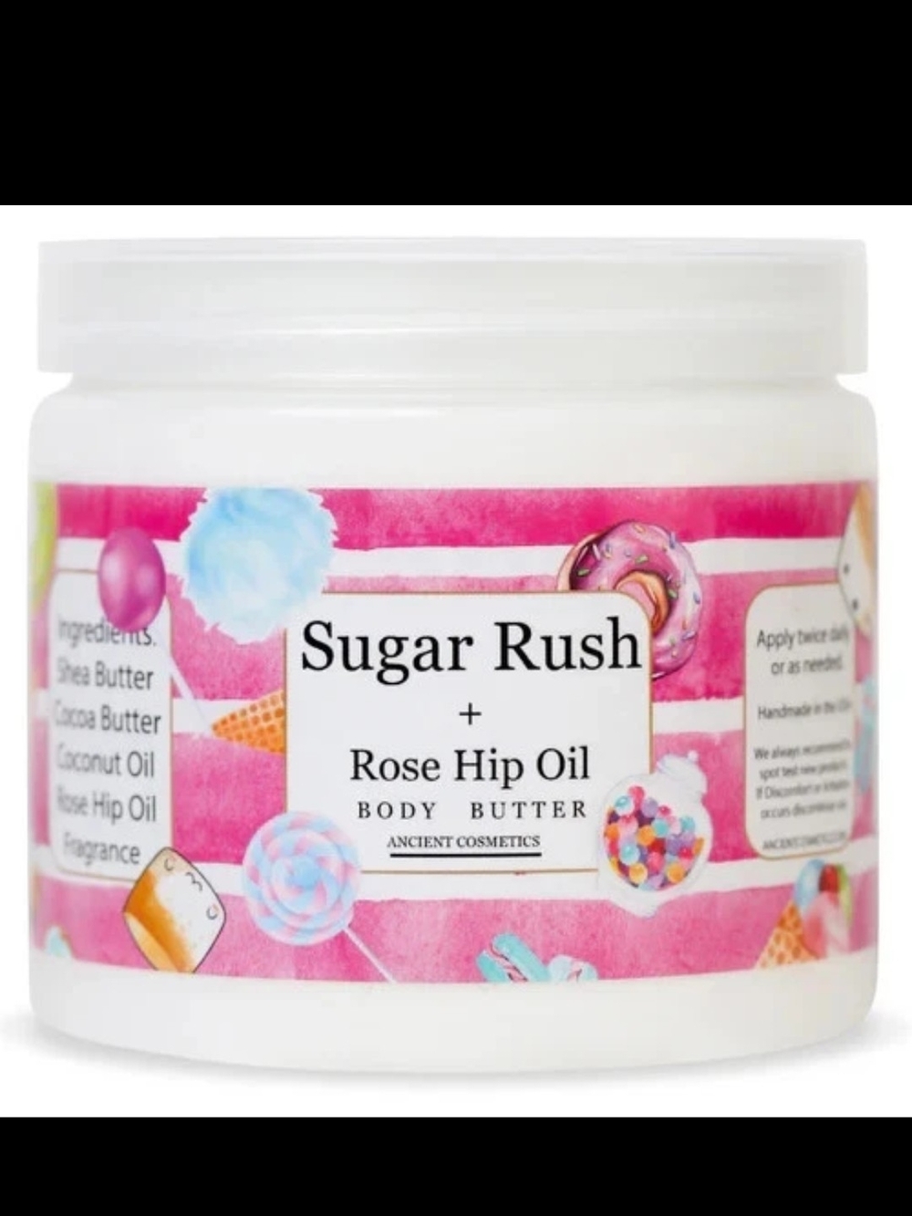 Sugar Rush + Rose Hip Oil Body Butter - Pink